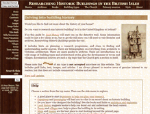 Tablet Screenshot of buildinghistory.org